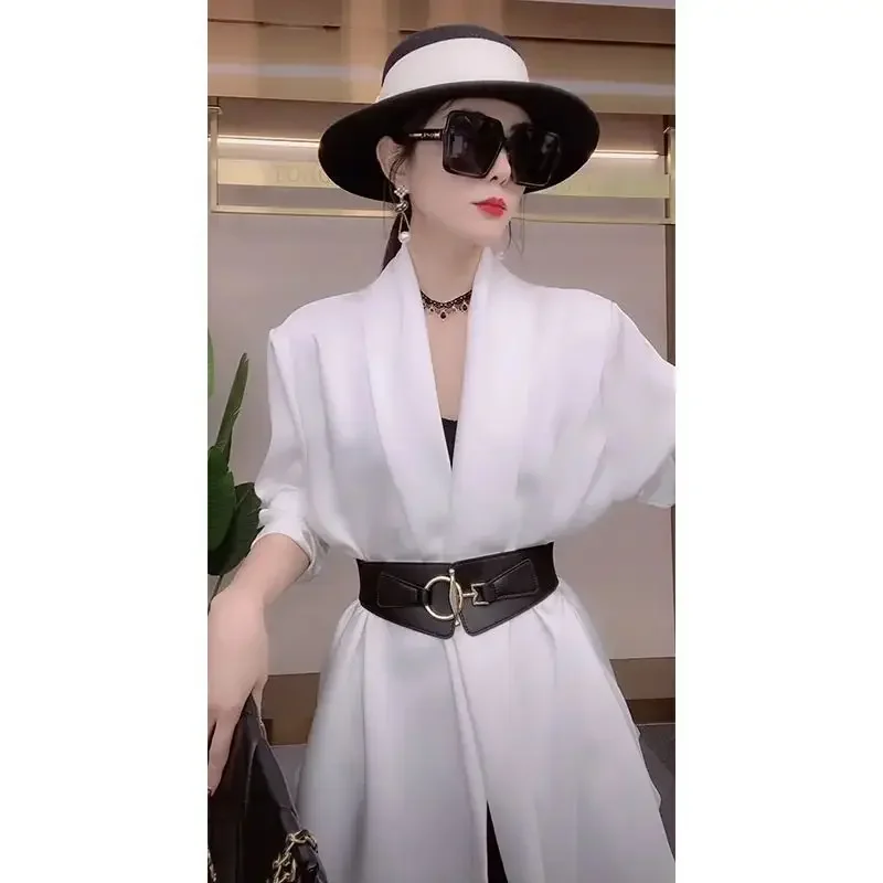 Women's Fashion Shirt Long Sleeve Cardigan Top Loose Slim Fit Women's Sun Protection Jacket Designer Office Lady Free Shipping
Women's Fashion Shirt Long Sleeve Cardigan Top Loose Slim Fit Women's Sun Protection Jacket Designer Office Lady Free Shipping