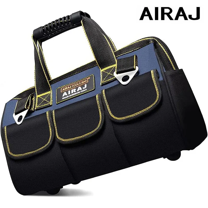 

AIRAJ 13/15/17/19/23 inch Upgrade Tool Bag Electrician Bag 1680D Oxford Waterproof Wear-Resistant Strong Tool Storage Toolkit