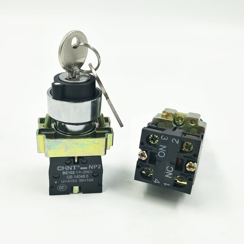 1PCS CHINT Key Selector Switch NP2-BG25 1NO 1NC 2 Position 22MM Selector Switch with Key XB2-BG25 Key Switch
1PCS CHINT Key Selector Switch NP2-BG25 1NO 1NC 2 Position 22MM Selector Switch with Key XB2-BG25 Key Switch