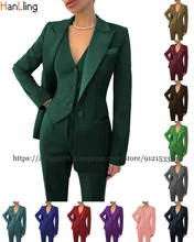 Women's 3-Piece Business Formal Work Wear Office Pants Set Ladies Jacket Casual Blazer+Pants+Vest Женский костюм
Women's 3-Piece Business Formal Work Wear Office Pants Set Ladies Jacket Casual Blazer+Pants+Vest Женский костюм