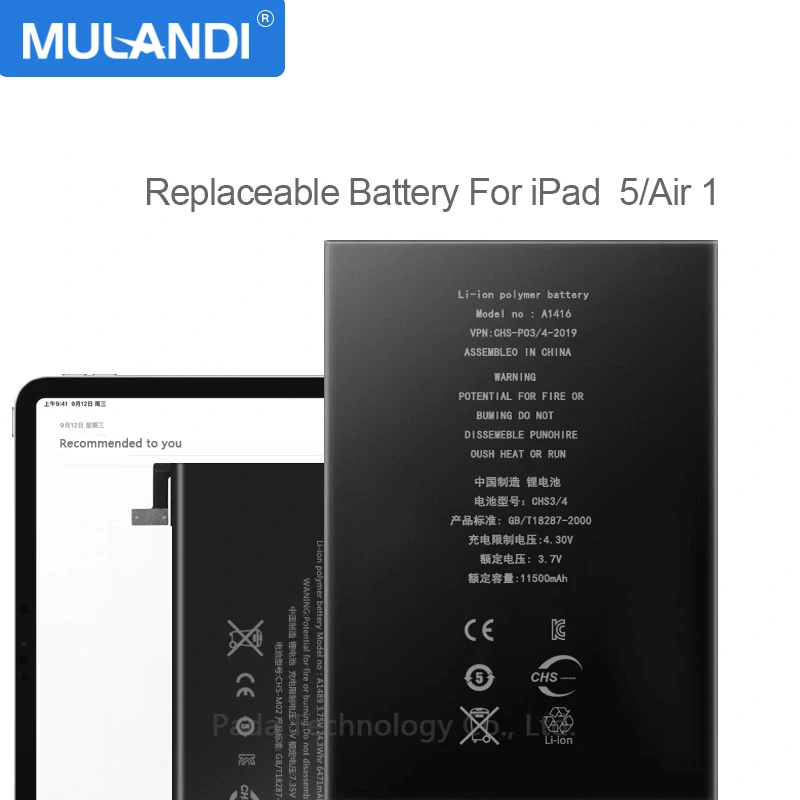 Real capacity 8827mAh Tablet Battery For iPad 5 Air iPad5 A1474 A1475 Replacement Tablet Battery for iPad 5 A1484 With Tools
Real capacity 8827mAh Tablet Battery For iPad 5 Air iPad5 A1474 A1475 Replacement Tablet Battery for iPad 5 A1484 With Tools