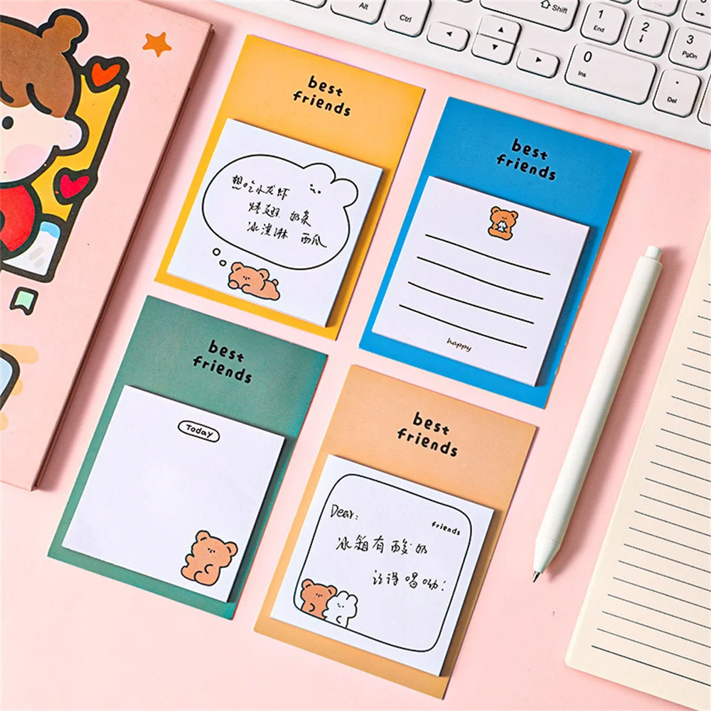 Cute Bear Self-adhesive Message Paper INS Style DIY Hand Account Scrapbook Decoration Tag Sticker Kawaii Office Stationery
Cute Bear Self-adhesive Message Paper INS Style DIY Hand Account Scrapbook Decoration Tag Sticker Kawaii Office Stationery