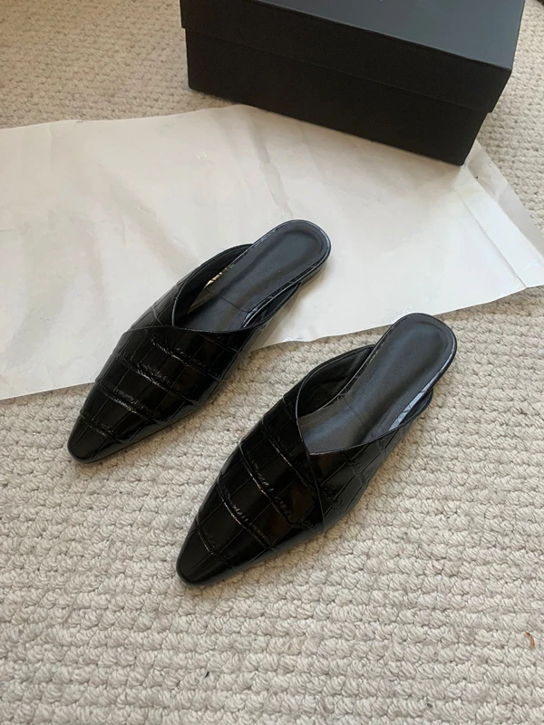Jenny&Dave 2024 Spring Summer Fashion French Slippers Women Vintage Genuine Leather Pointed Alligator Pattern Muller Flat Shoes
Jenny&Dave 2024 Spring Summer Fashion French Slippers Women Vintage Genuine Leather Pointed Alligator Pattern Muller Flat Shoes