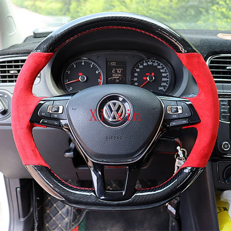 For Volkswagen POLO Sagitar Bora Passat Tayron Lavida plus custom hand-stitched leather steering wheel cover car accessories
For Volkswagen POLO Sagitar Bora Passat Tayron Lavida plus custom hand-stitched leather steering wheel cover car accessories