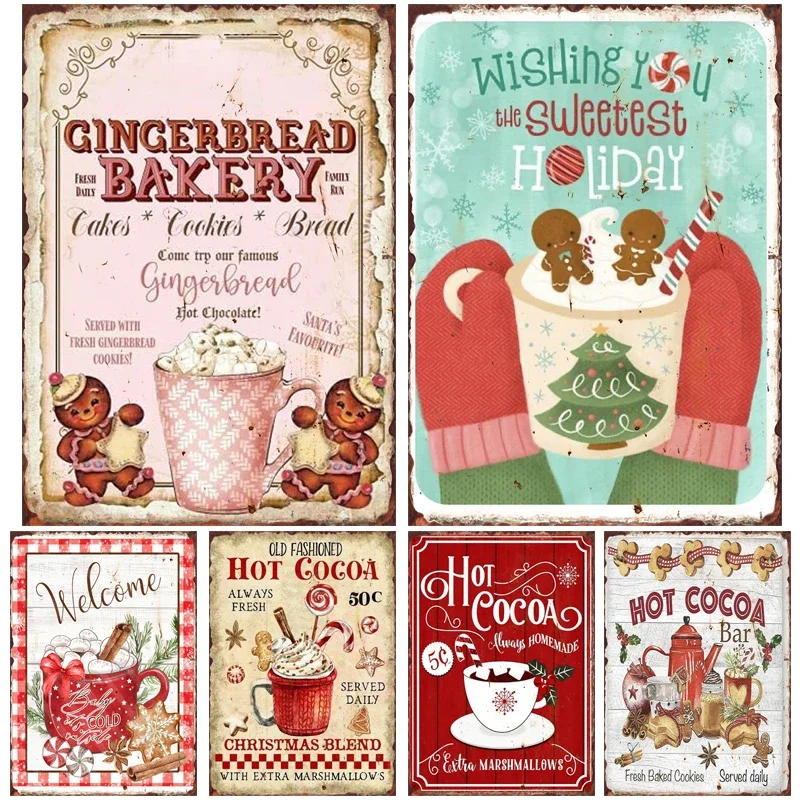 Christmas Hot Drink Metal Tin Sign Bakery Coffee Shop Bar Dessert House Vintage Wall Decor Poster Home Kitchen Decoration Plaque
Christmas Hot Drink Metal Tin Sign Bakery Coffee Shop Bar Dessert House Vintage Wall Decor Poster Home Kitchen Decoration Plaque
