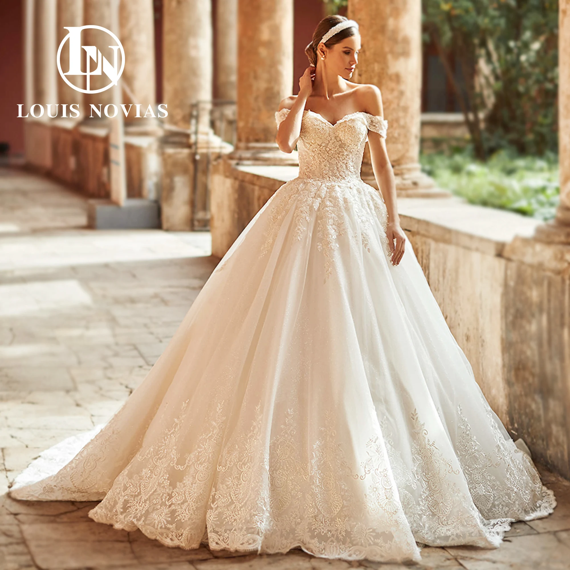 

LOUIS NOVIAS Ball Gown Wedding Dresses For Women 2024 Classic Embroidery Beading Sweetheart Bridal Dress Lace Vestidos De Novia