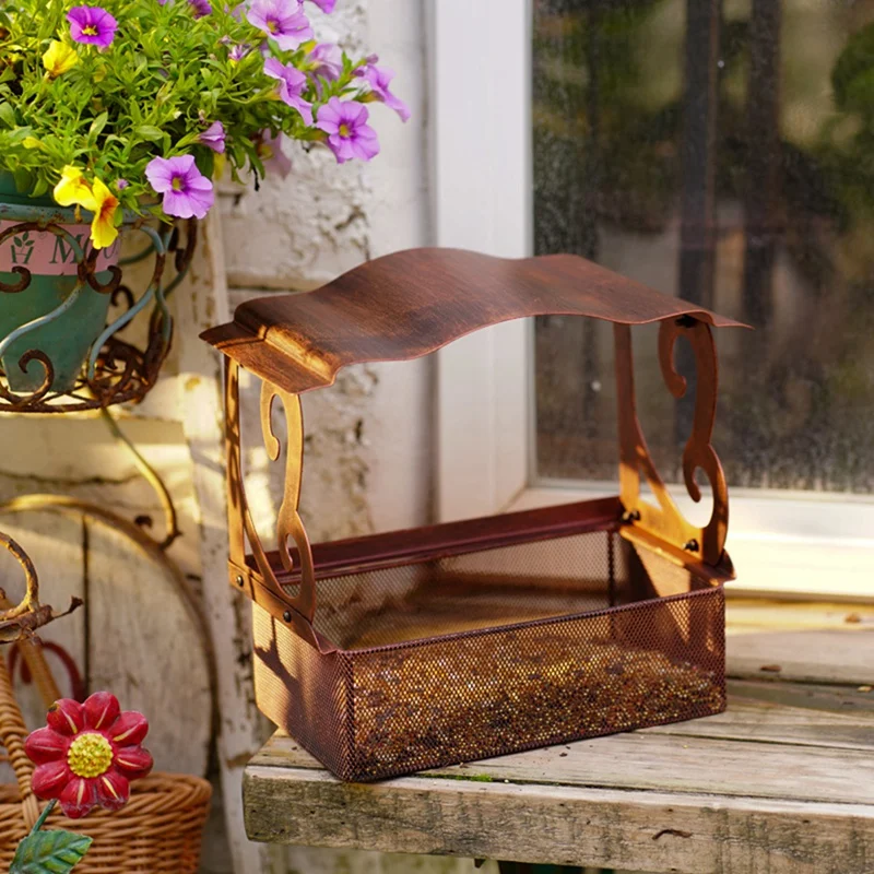Window Bird Feeder, Metal Bird Feeder With Outdoors Hanging Chain, Bird Feeders For Outside Wild Birds
Window Bird Feeder, Metal Bird Feeder With Outdoors Hanging Chain, Bird Feeders For Outside Wild Birds