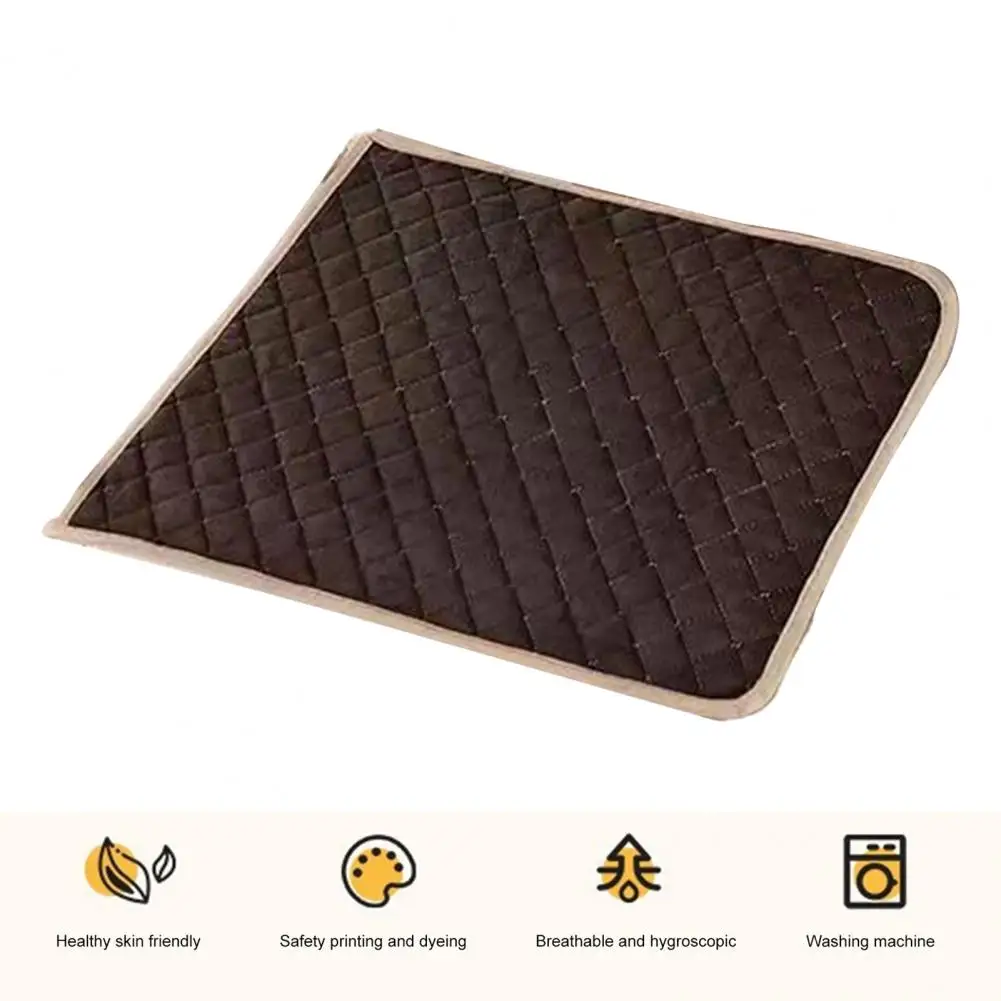

Breathable Chair Pad Soft Plush Non-slip Chair Cushion for Office Home Comfort Thin Square Seat Pad with Ties Cozy for Chairs