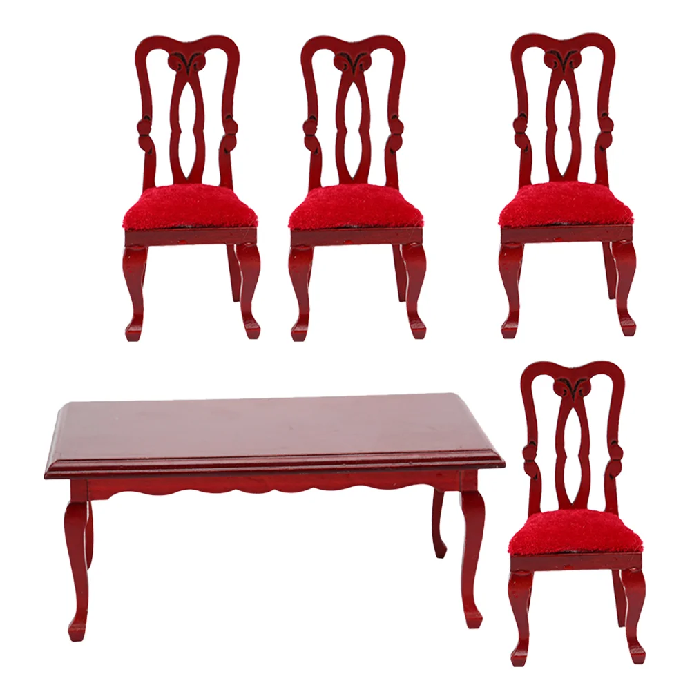 Mini House Vintage Dining Chair Set Child Tiny Miniature Table Kid Furniture Wood Model
Mini House Vintage Dining Chair Set Child Tiny Miniature Table Kid Furniture Wood Model