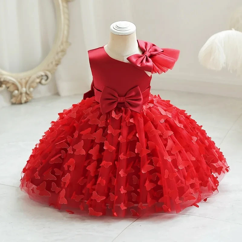 3D Butterfly Embroidery Girls Summer Party Evening Dress Bow Decoration Mesh Princess Dress Sleeveless Speech Performance Dress
3D Butterfly Embroidery Girls Summer Party Evening Dress Bow Decoration Mesh Princess Dress Sleeveless Speech Performance Dress