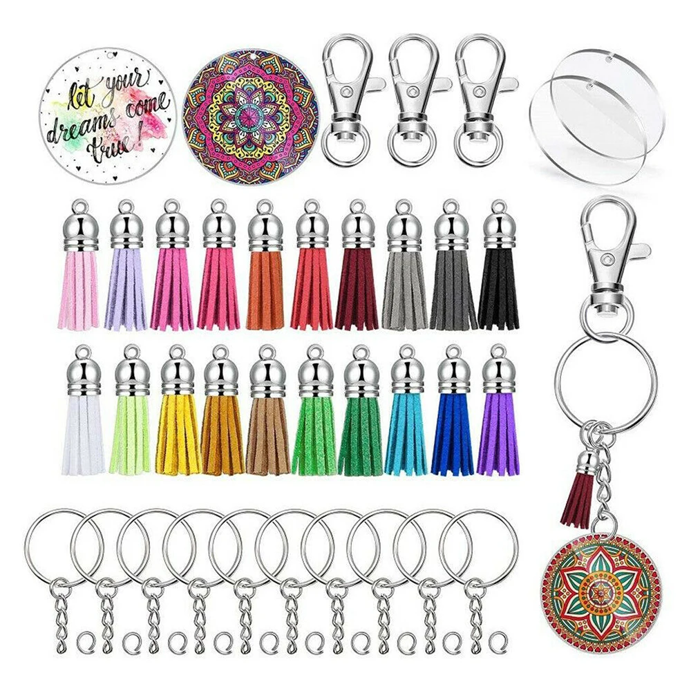 100Pcs Clear Plain Acrylic Keychain Blanks with Keychain Clip for Keychain Making Supplies DIY Keychain Vinyl Crafting
100Pcs Clear Plain Acrylic Keychain Blanks with Keychain Clip for Keychain Making Supplies DIY Keychain Vinyl Crafting