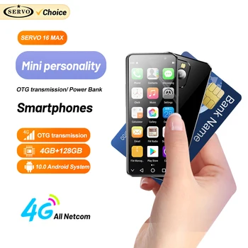 SERVO 고급 스마트폰, 안드로이드 10.0 버전, 4G LTE 2 SIM 얼굴 잠금 해제, 4.0 인치 스크린, OTG 보조배터리, 3.5mm 잭, C 타입 휴대폰 상품 이미지