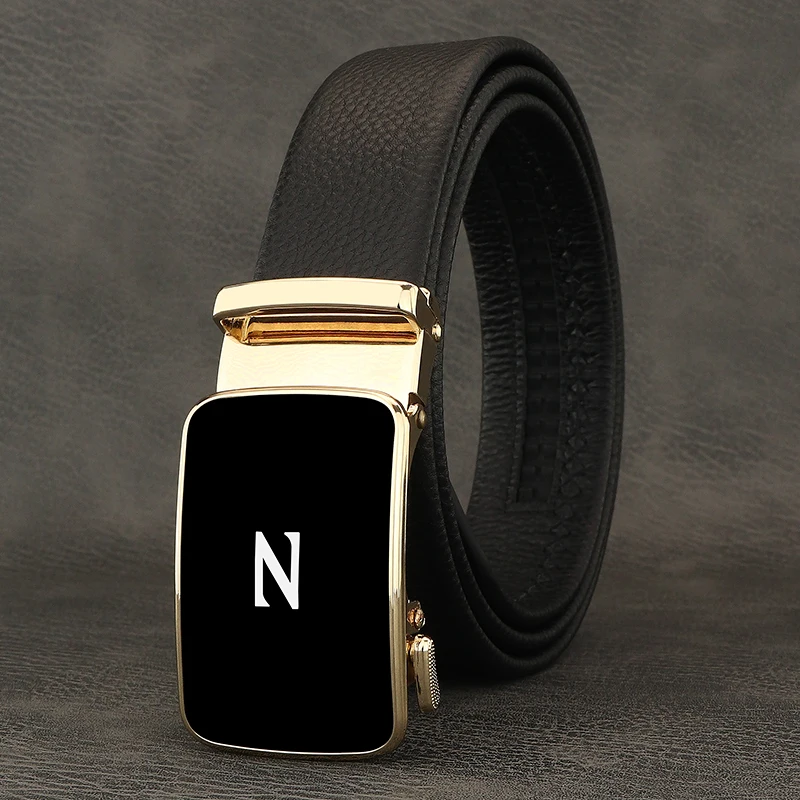 

Famous Luxe Marque Letter Automatic Buckle Luxury High Quality Brand Genuine Leather Trousers Casual Male Cowhide Ceinture Homme