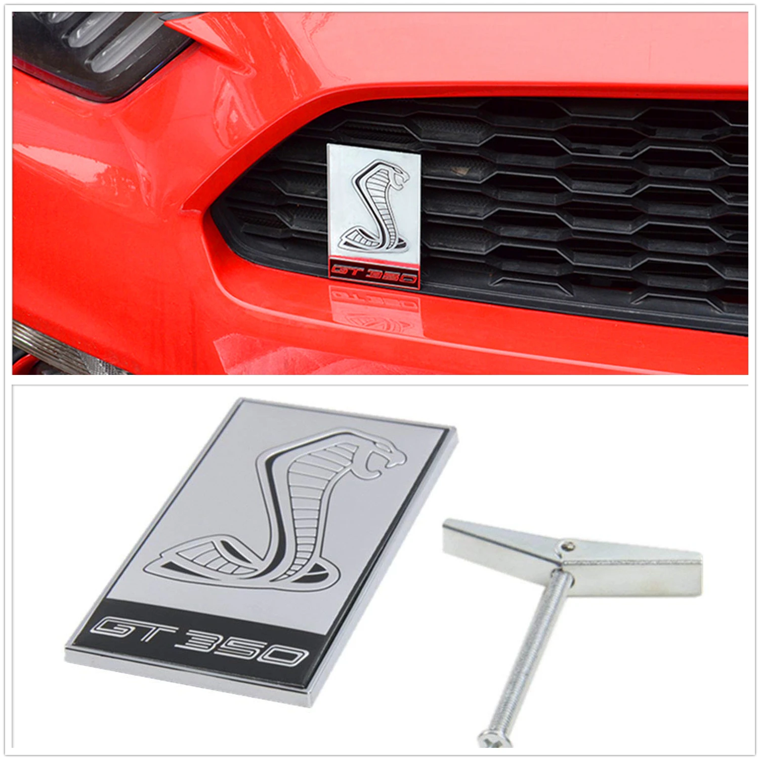 Car Front Grill Badge Grill Decoration for Ford Mustang 2015-2023 GT350 Emblem Trim Car Style Exterior Accessories Red Metal
Car Front Grill Badge Grill Decoration for Ford Mustang 2015-2023 GT350 Emblem Trim Car Style Exterior Accessories Red Metal