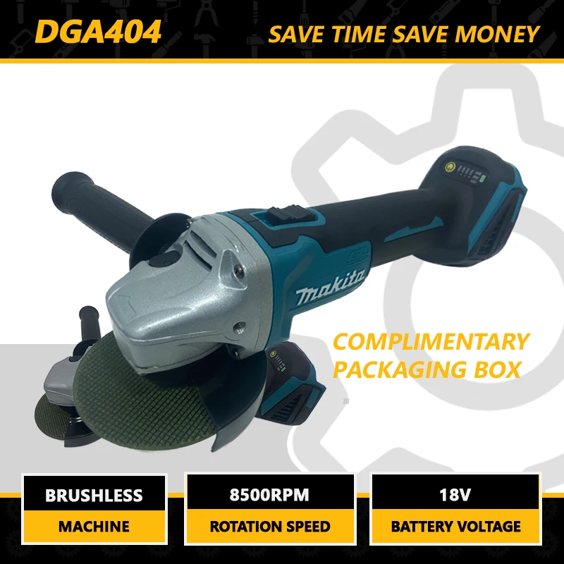 

Makita Esmerilhadeira 5' 18v 100mm A Bateria DGA404z Brushless - Makita Battery And Charger Not Included 연마기 Máquina de polir