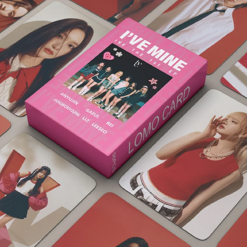 55pcs/setKPOP IVE I'VE MINE Lomo Cards HD High Quality Printed Photo Card WONYOUNG YUJIN LIZ REI Fans Collection Gift
55pcs/setKPOP IVE I'VE MINE Lomo Cards HD High Quality Printed Photo Card WONYOUNG YUJIN LIZ REI Fans Collection Gift