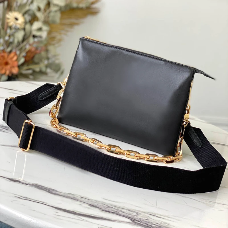 

Luxury Women Crossbody Bag PM Designer Shoulder Bags Genuine Leather Embossed Handbag Chain Baguette Bag Totes Underarm Purses