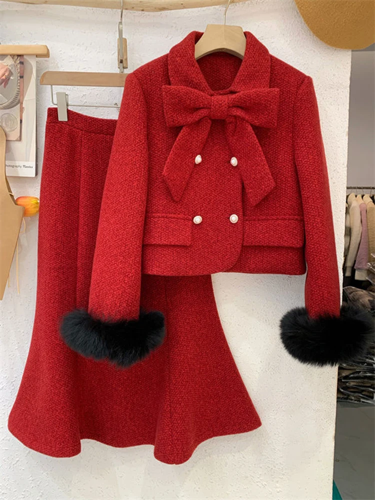 Женский комплект из двух предметов, короткая куртка и юбка в Корейском стиле, теплая зимняя одежда из двух предметов
Женский комплект из двух предметов, короткая куртка и юбка в Корейском стиле, теплая зимняя одежда из двух предметов