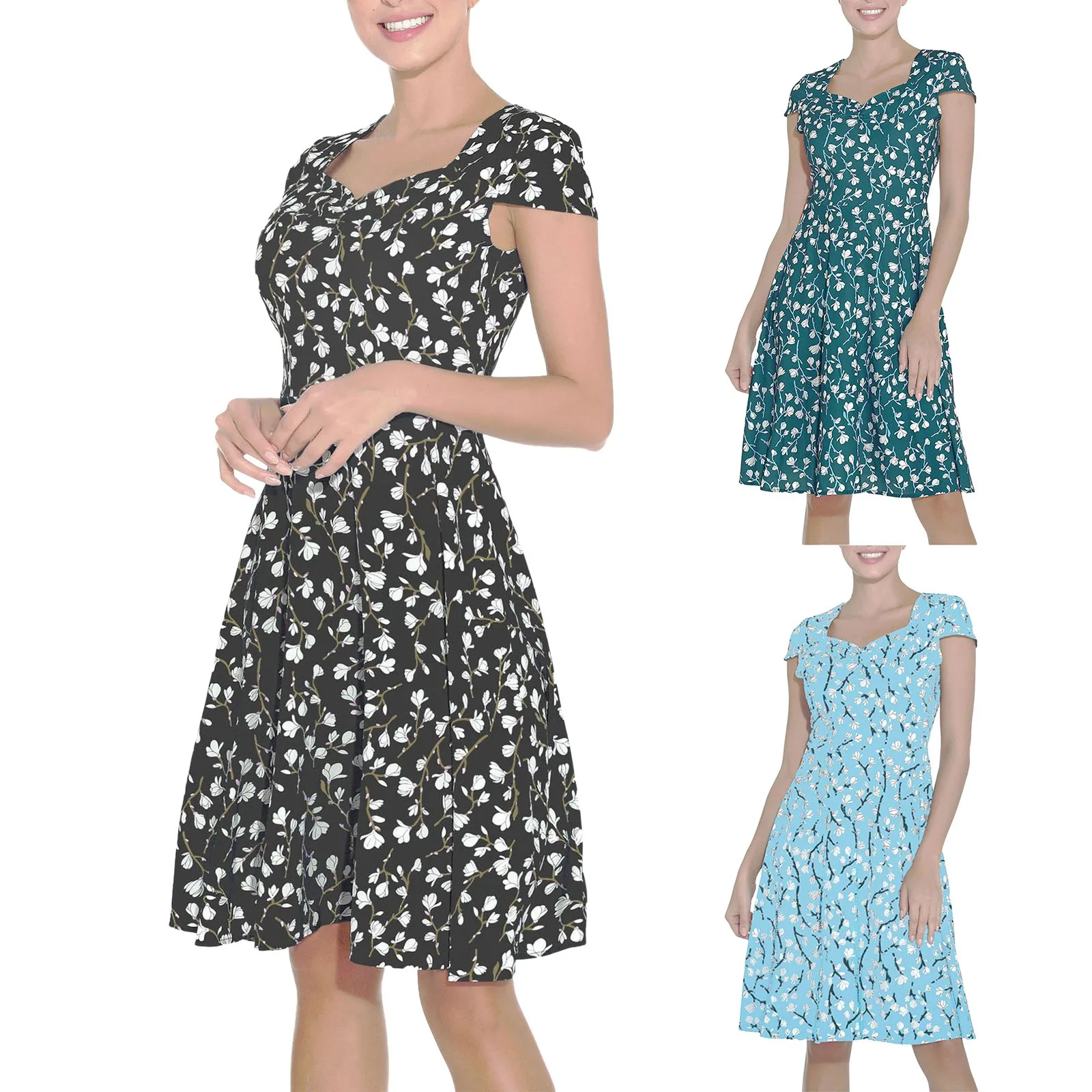 New Women's Summer 2023 New French Vintage Dress Square Neck Printed Dress In Stock Dresses Work Casual
New Women's Summer 2023 New French Vintage Dress Square Neck Printed Dress In Stock Dresses Work Casual