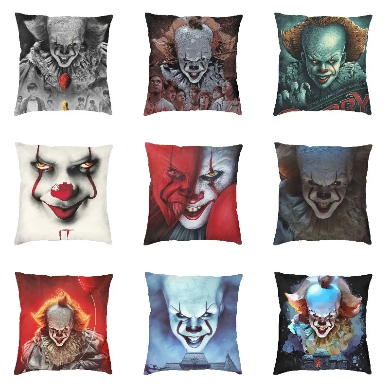 Halloween Evil Clown Throw Pillow Cover Home Decoration 3D Printed Horror Movie Character Cushion Cover Bedding Sofa Pillowcase 
Halloween Evil Clown Throw Pillow Cover Home Decoration 3D Printed Horror Movie Character Cushion Cover Bedding Sofa Pillowcase