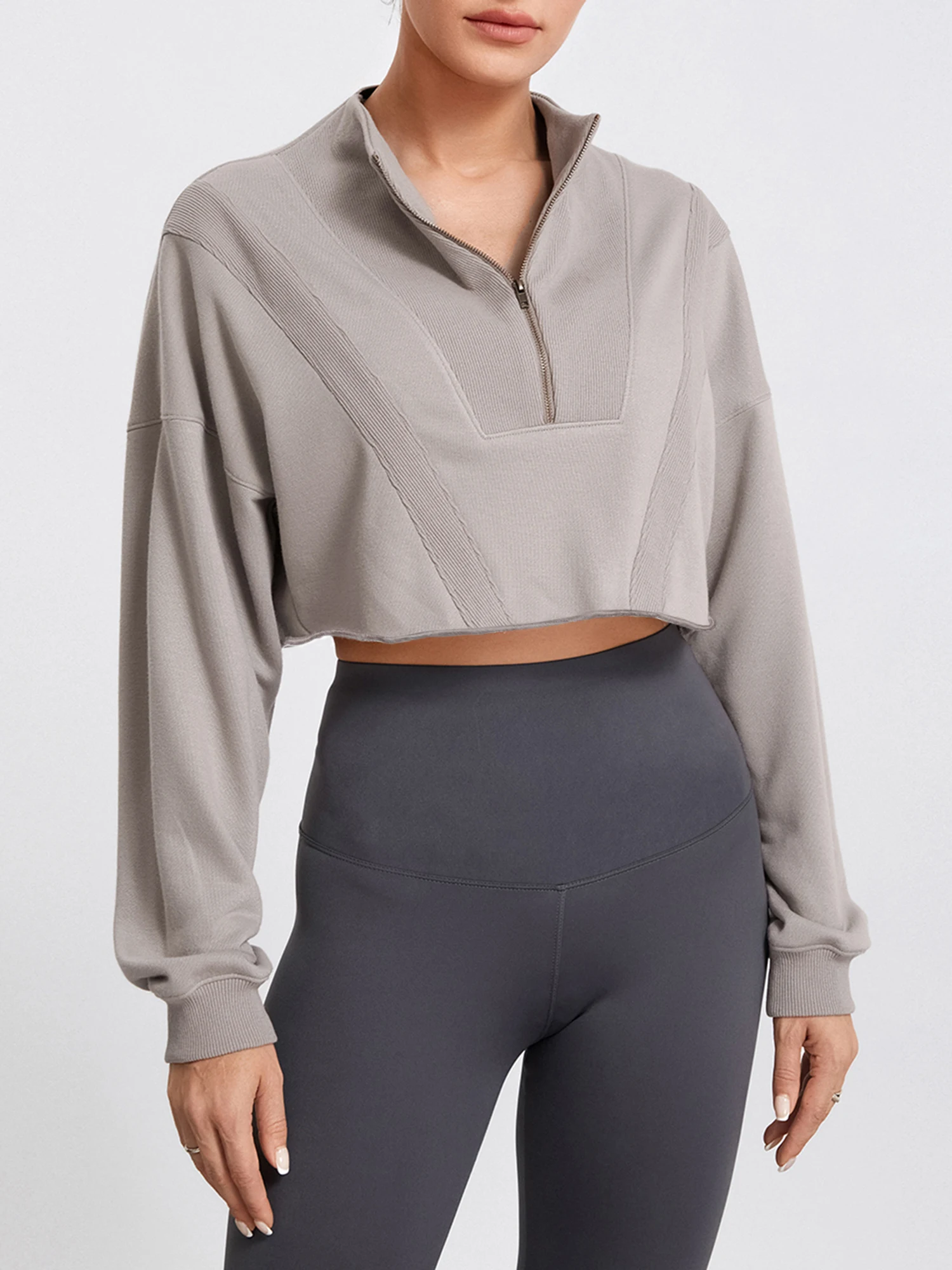 Women Half Zip Cropped Sweatshirts Lightweight Long Sleeve High Neck Pullover Workout Crop Athletic Jacket
Women Half Zip Cropped Sweatshirts Lightweight Long Sleeve High Neck Pullover Workout Crop Athletic Jacket