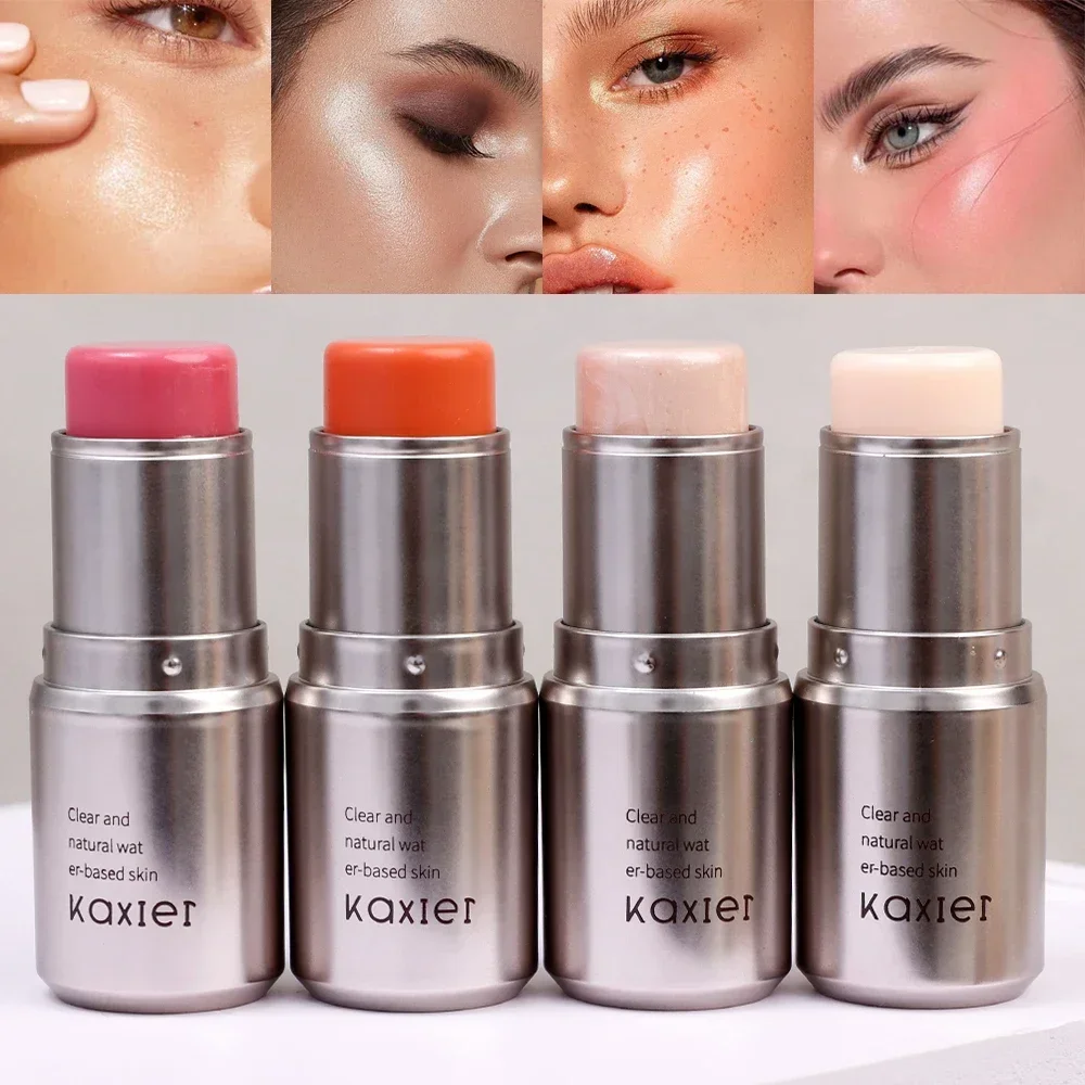 

4 Colors Shimmer Water Light Highlighter Stick Blush Stick Make Up Face Body Illuminator Cosmetics Face Contour Brighten Makeup