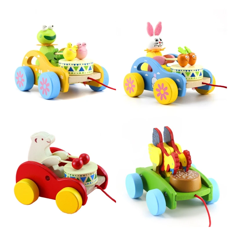 for Creative Pull Rope Car Toy Animal for Play Vehicle Model Wooden Mini Car for Kiddie Interactive Parent-Children Acti
for Creative Pull Rope Car Toy Animal for Play Vehicle Model Wooden Mini Car for Kiddie Interactive Parent-Children Acti