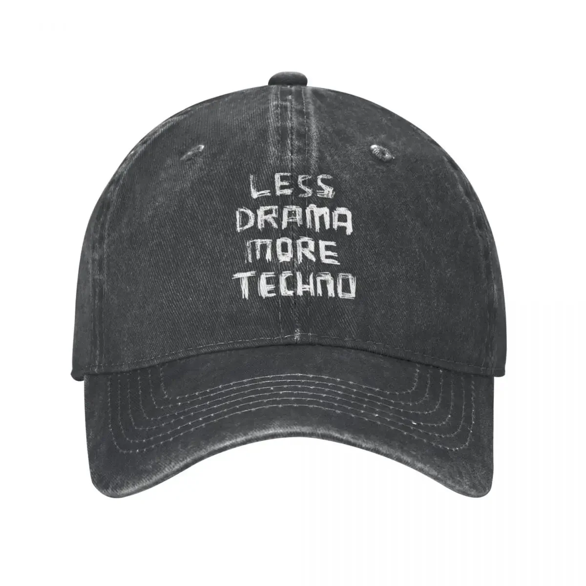

Less Drama More TECHNO Cap Cowboy Hat Mountaineering fishing hat Hat male Women's