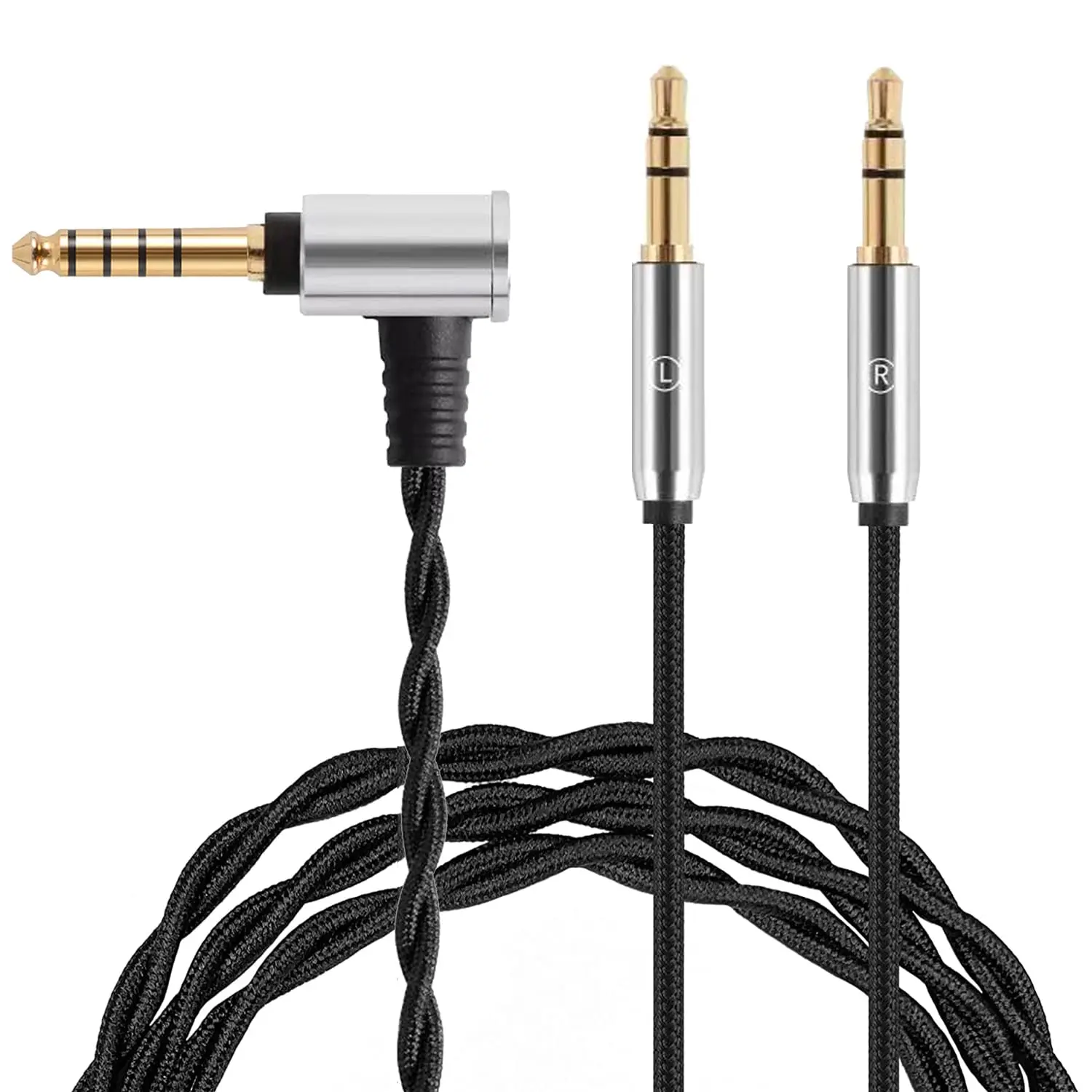4.4mm 2.5mm BALANCED Headphone Cable for Beyerdynamic T1Ⅱ & T5PⅡ& T5PⅢ Replacement Audio Cable Cord 4.4mm 2.5mm BALANCED Headphone Cable for Beyerdynamic T1Ⅱ & T5PⅡ& T5PⅢ Replacement Audio Cable Cord