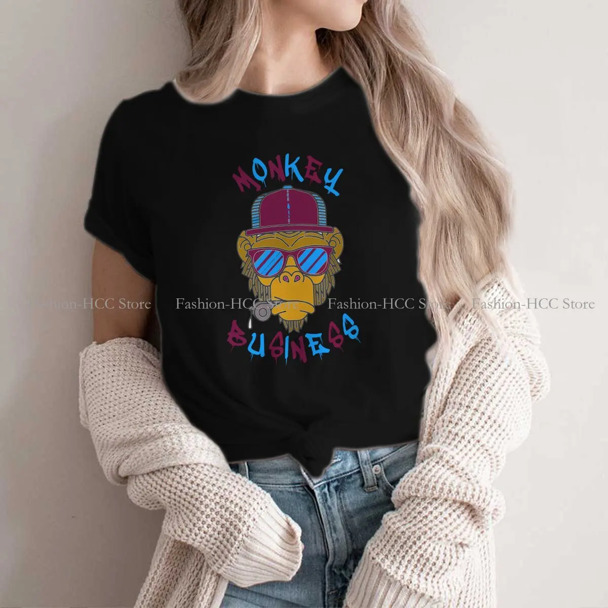 Monkey Business Polyester TShirt for Women With Whistle Soft Leisure Tee T Shirt High Quality Trendy
Monkey Business Polyester TShirt for Women With Whistle Soft Leisure Tee T Shirt High Quality Trendy