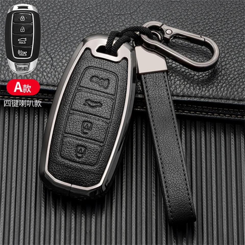 

Car Key Case Cover Shell for hyundai solaris i40 i20 i30 creta tucson santa fe ix35 ix25 elantra sonata kona verna matrix accent