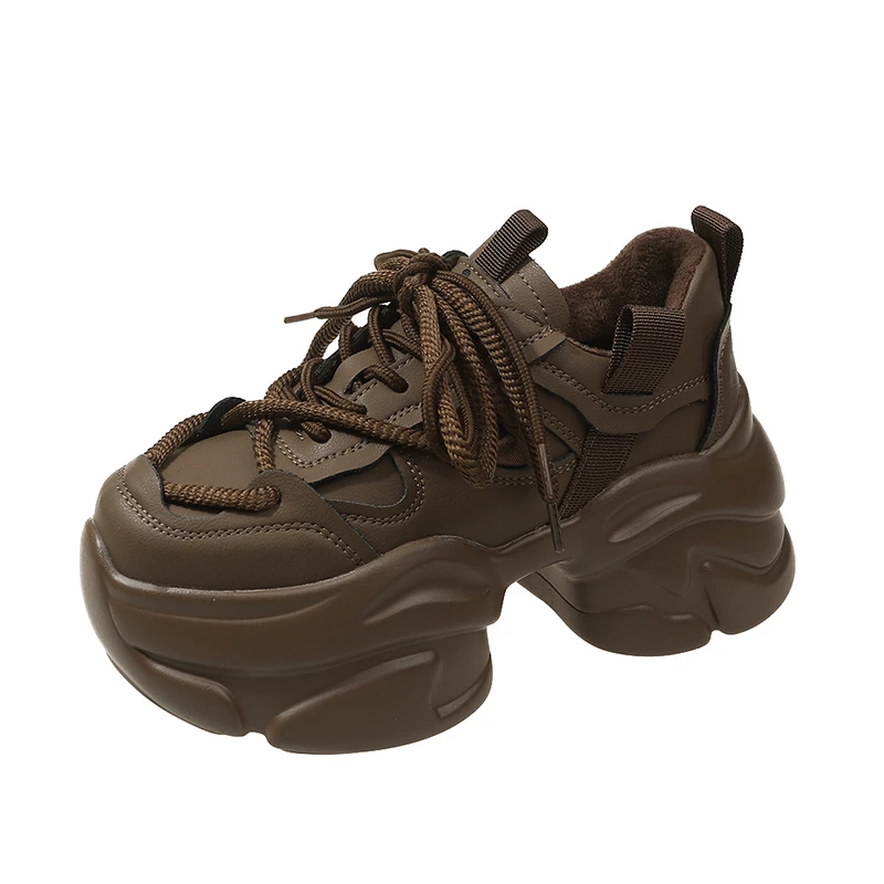 Кроссовки женские кожаные на толстой подошве, высотой 8 см
Кроссовки женские кожаные на толстой подошве, высотой 8 см