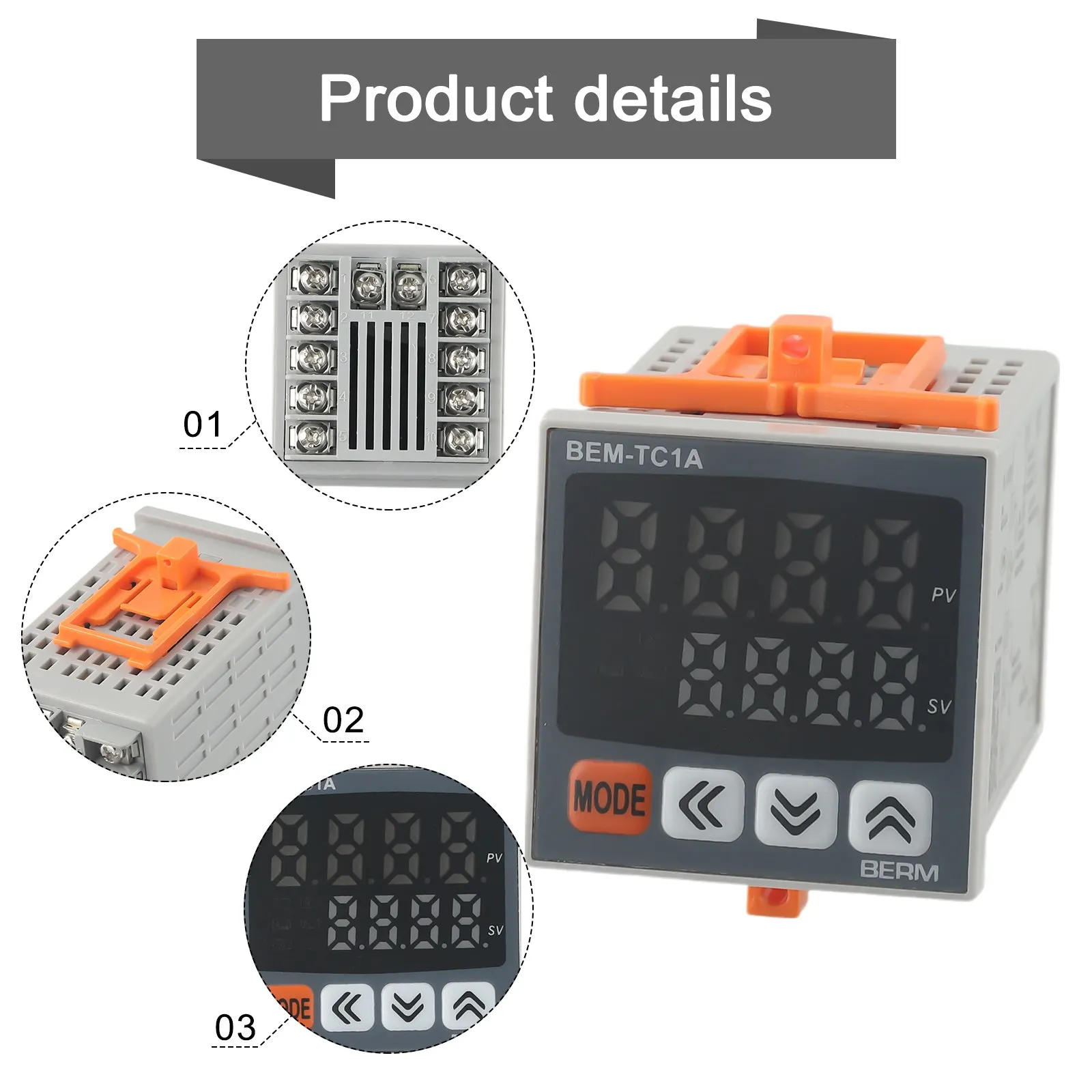 Intelligent Thermostat TC1A-14RV Temperature PID Controller Relay/SSR DualOutput Automation Motors PLC Temperature Modules Tools
Intelligent Thermostat TC1A-14RV Temperature PID Controller Relay/SSR DualOutput Automation Motors PLC Temperature Modules Tools