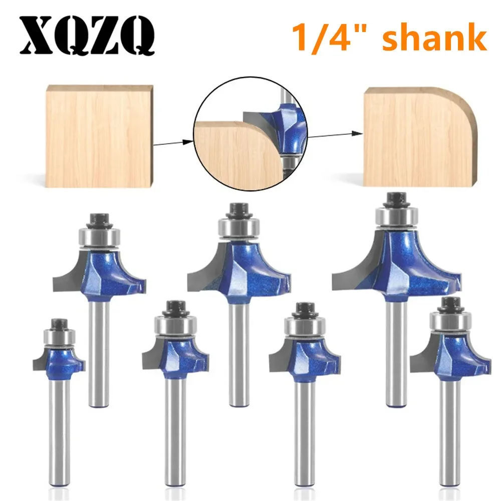 6.35mm Shank Carbide Corner Round Bits Rounding Cover Bit Router Bit CNC Woodworking Milling Cutter for Wood Bit Face Mill Tools
6.35mm Shank Carbide Corner Round Bits Rounding Cover Bit Router Bit CNC Woodworking Milling Cutter for Wood Bit Face Mill Tools