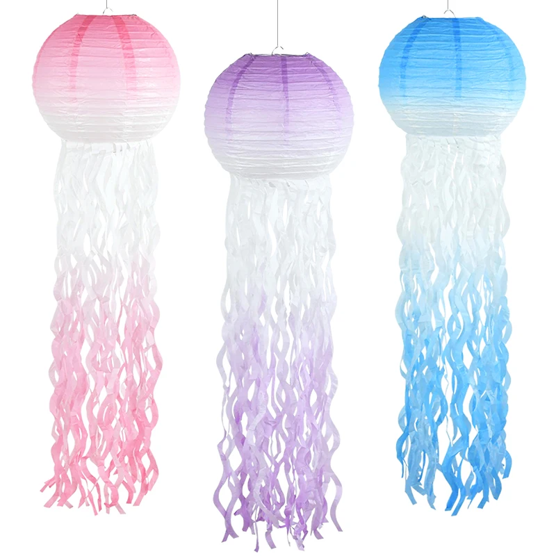 Little Mermaid Theme Party Decoration DIY Hanging Jellyfish Paper Lantern Under The Sea Party Supplies Baby Shower Party Favor
Little Mermaid Theme Party Decoration DIY Hanging Jellyfish Paper Lantern Under The Sea Party Supplies Baby Shower Party Favor