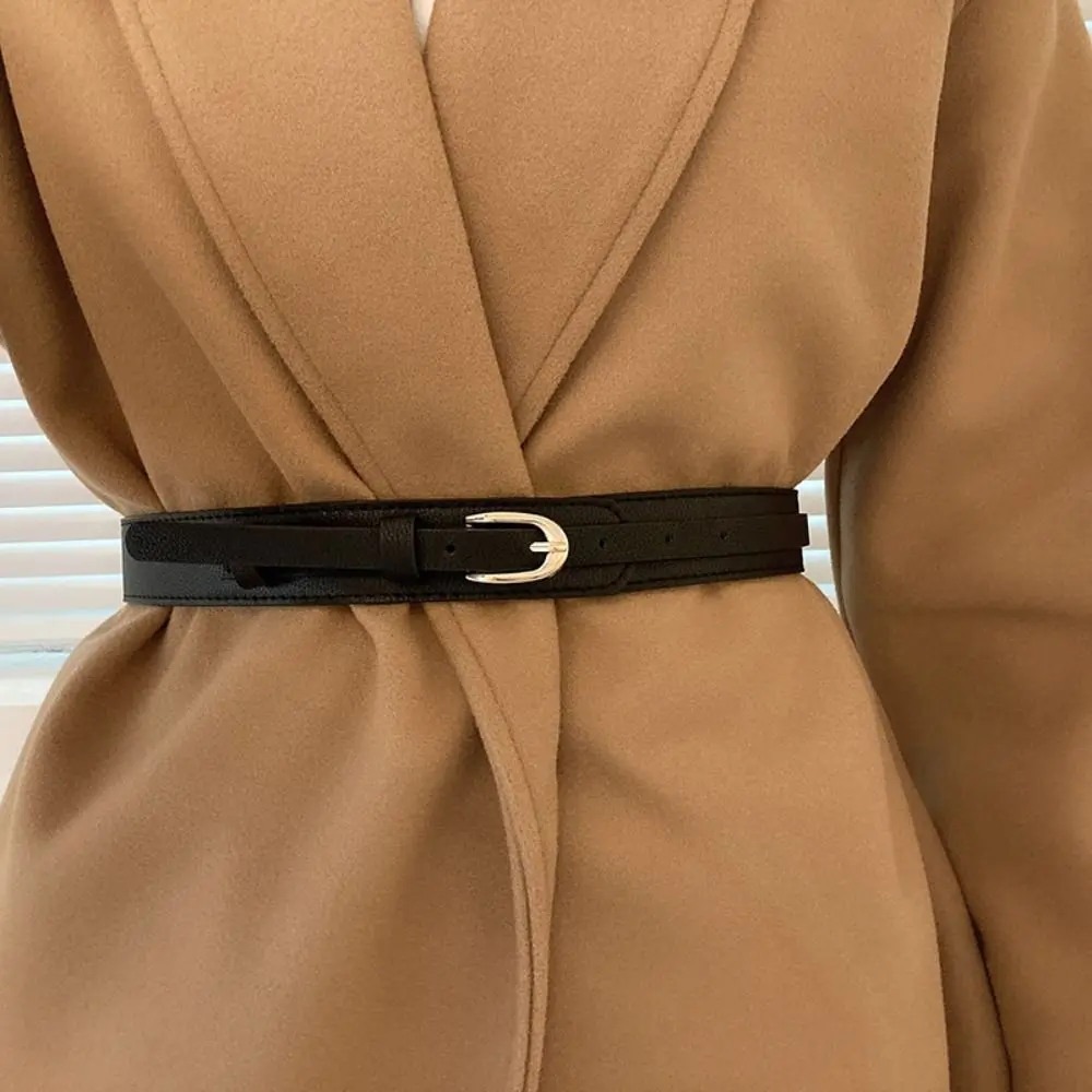 Metal Buckle Waist Belt Fashion Black PU Leather Skinny Waist Straps Coffee Dress Coat Decorative Waistband Women
Metal Buckle Waist Belt Fashion Black PU Leather Skinny Waist Straps Coffee Dress Coat Decorative Waistband Women