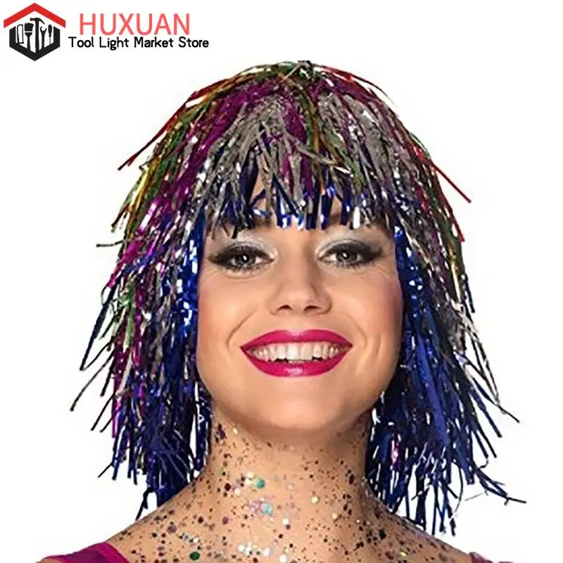 Регулируемые Искусственные парики, модное платье, блестящий женский парик, металлический костюм, аксессуары для косплея, забавный аксессуар для волос, искусственное платье
Регулируемые Искусственные парики, модное платье, блестящий женский парик, металлический костюм, аксессуары для косплея, забавный аксессуар для волос, искусственное платье