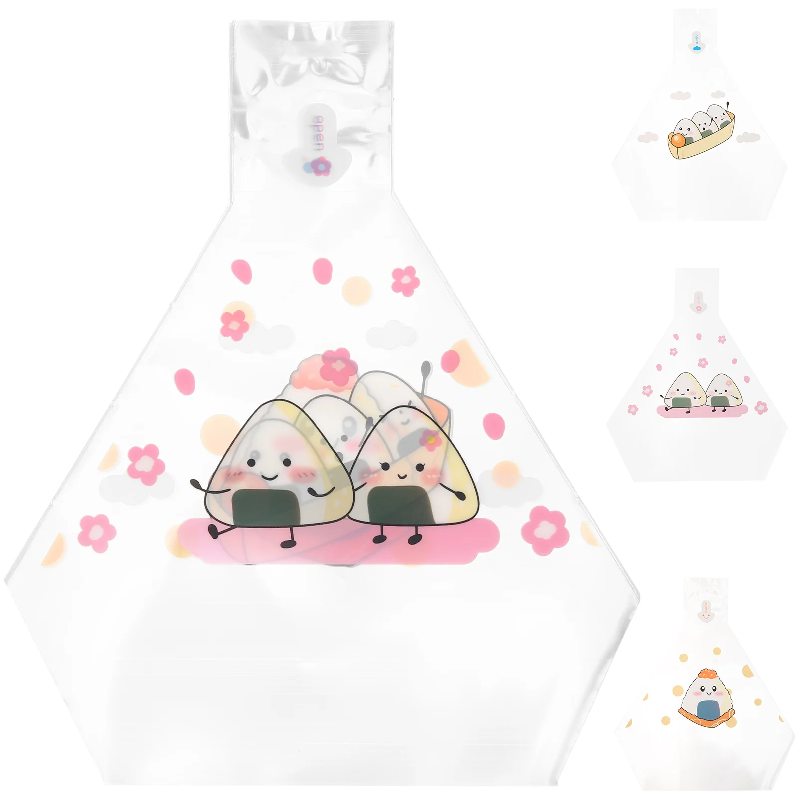 

Cute Sushi Packaging Bag Disposable Onigiri Wrappers Rice Ball Packing Bags Japanese Onigiri Packing Bags (Assorted Style)