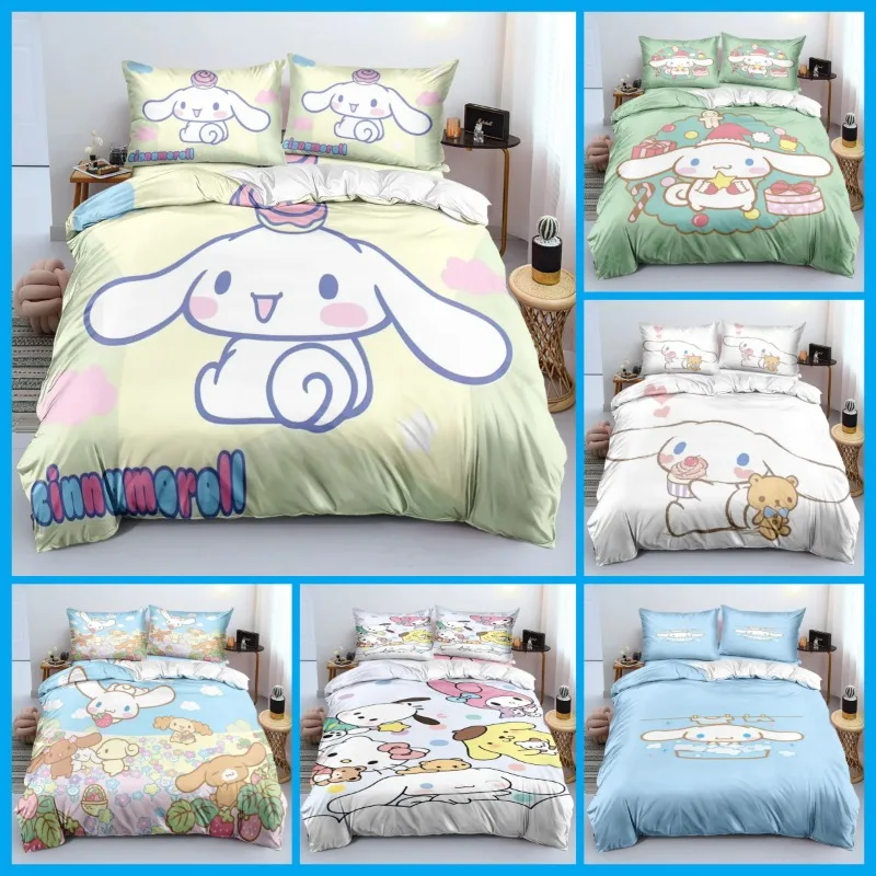 Набор постельного белья с пододеяльником и принтом Sanrio Anime kawaii мультяшный детский одинарный двойной Королевский с наволочками
Набор постельного белья с пододеяльником и принтом Sanrio Anime kawaii мультяшный детский одинарный двойной Королевский с наволочками