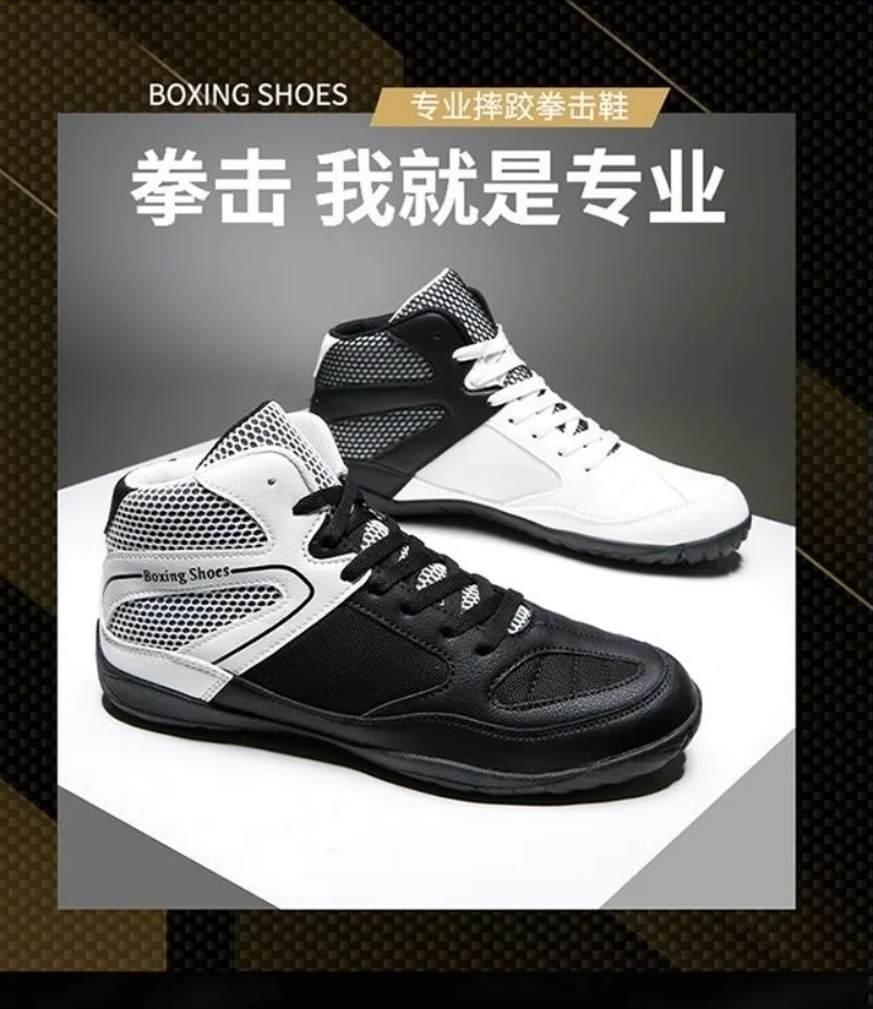 

Professional Wrestling Shoes Men Light Weight Boxing Shoes for Mens Hard-Wearing Sport Shoe Man Designer Fighting Boots Big Boy