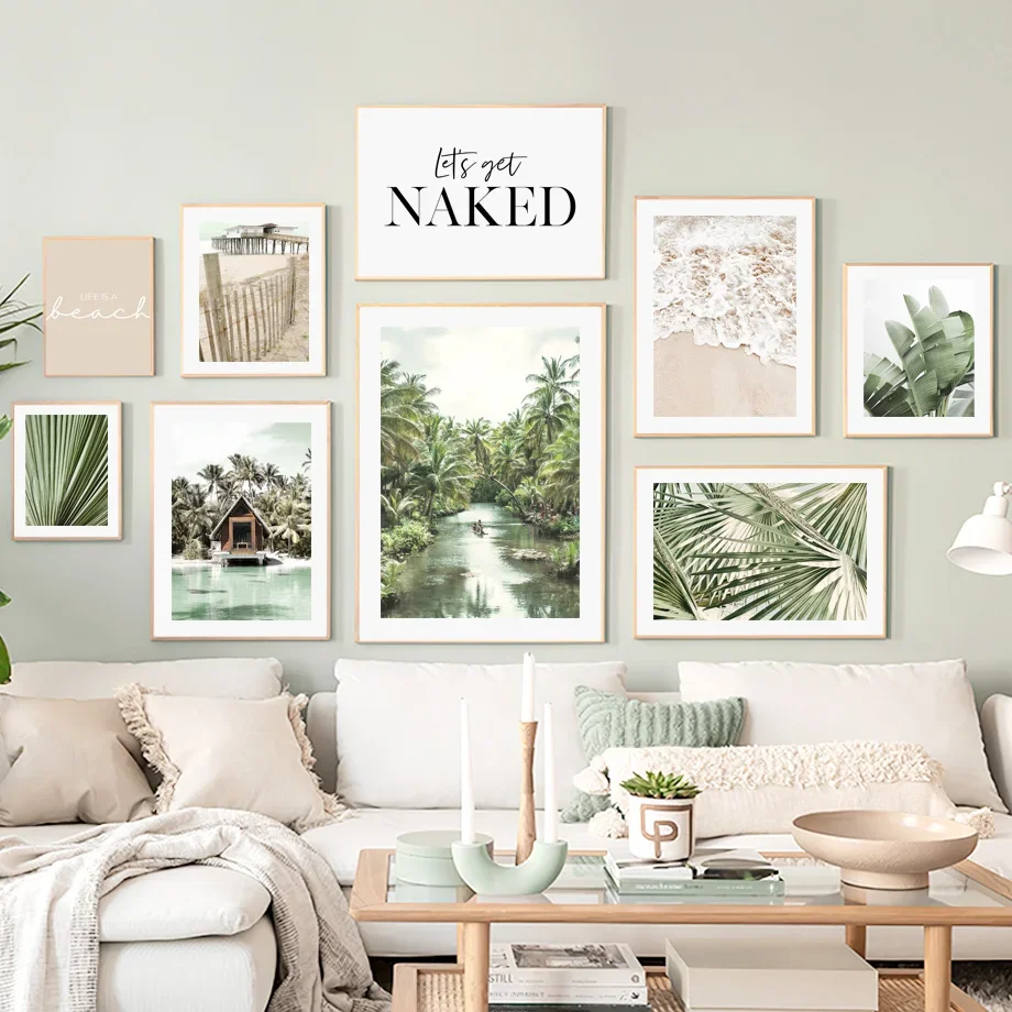 Green Palm Banana Leaf Beach Sea Waves Landscape Posters And Prints Wall Art Canvas Painting Wall Pictures For Living Room Decor
Green Palm Banana Leaf Beach Sea Waves Landscape Posters And Prints Wall Art Canvas Painting Wall Pictures For Living Room Decor