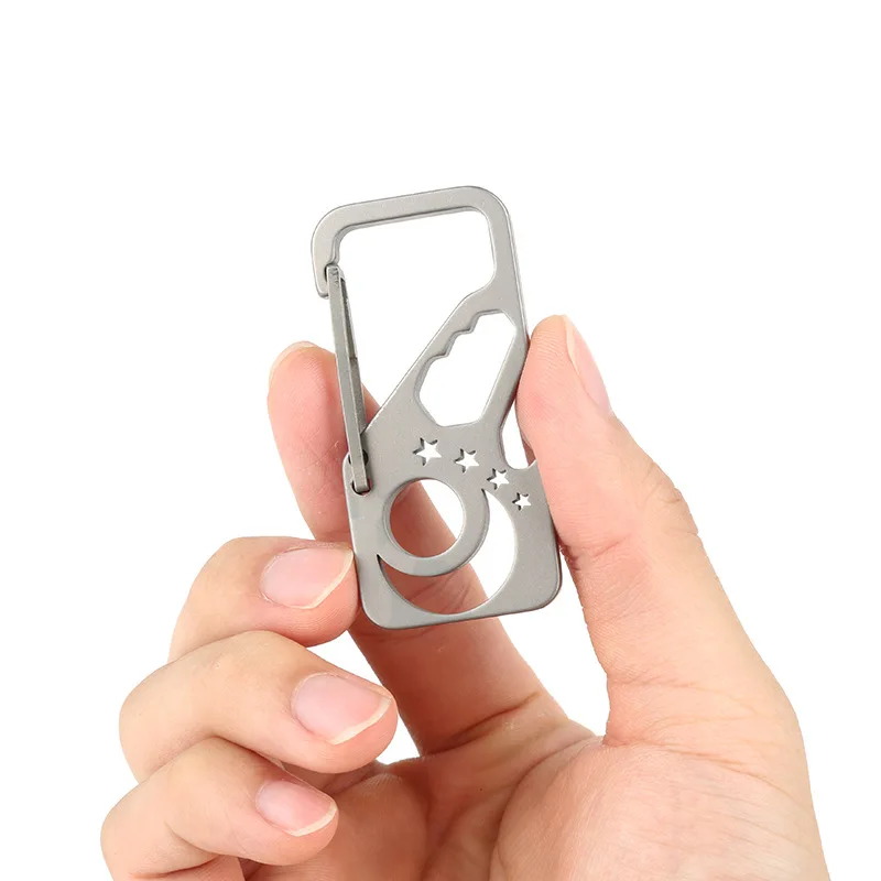 Titanium Alloy Key Chain Outdoor Camping Multifunctional Mountaineering Chain Car Key Pendant Metal Bottle Opener Multitool New
Titanium Alloy Key Chain Outdoor Camping Multifunctional Mountaineering Chain Car Key Pendant Metal Bottle Opener Multitool New