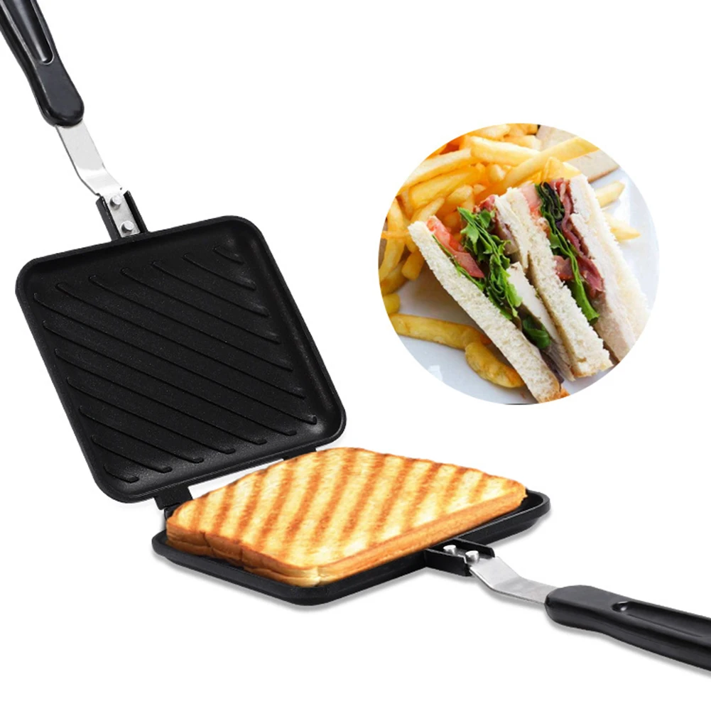 Non-Stick Breakfast Sandwich Maker Fast Heating Toaster Waffle Panini Grill with Long Handle for Breakfast Bread Snacks Hot Sale
Non-Stick Breakfast Sandwich Maker Fast Heating Toaster Waffle Panini Grill with Long Handle for Breakfast Bread Snacks Hot Sale