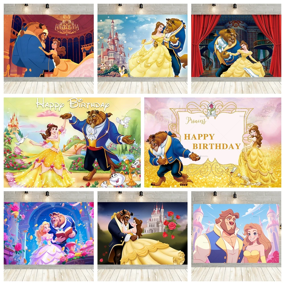 Beauty and the Beast Belle Photography Background, Fantasy Cartoon Princess Girl Birthday Party Baby Shower Decoration Backdrop
Beauty and the Beast Belle Photography Background, Fantasy Cartoon Princess Girl Birthday Party Baby Shower Decoration Backdrop