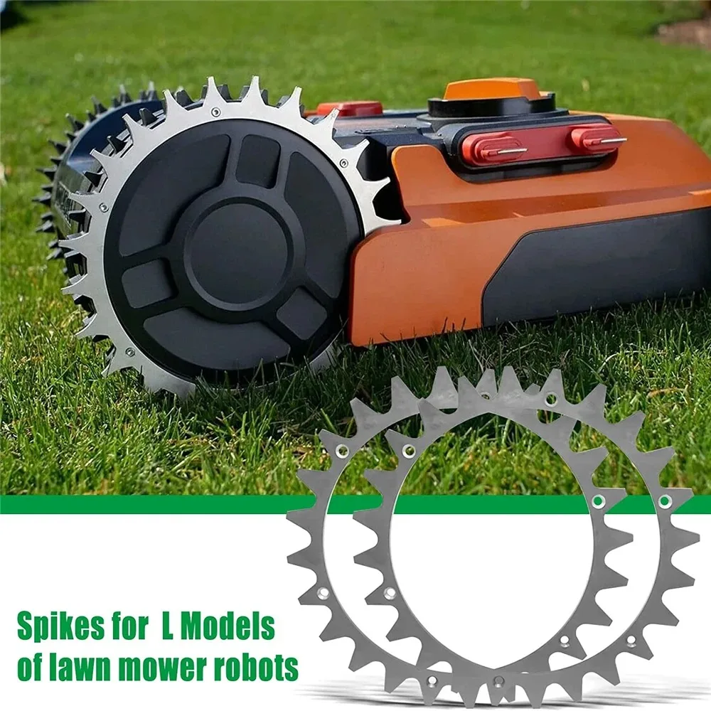 

Mower Traction Improved Auxiliary Wheels Robotic Spikes For Worx Landroid S/M/L Robot Lawn Parts Accssries Garden Tools