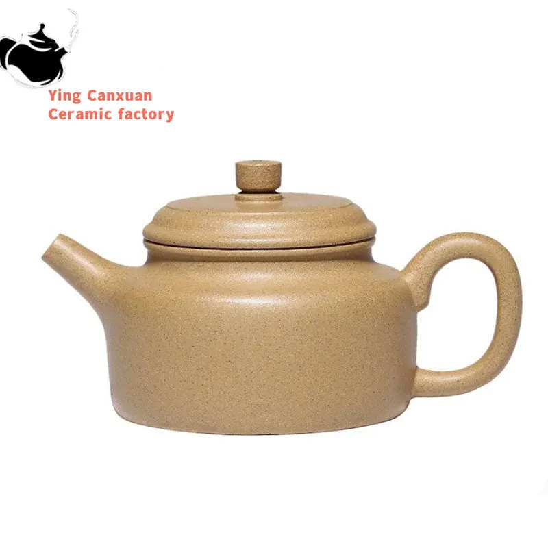 

130ml Yixing Purple Clay Teapots Chinese Famous Artists Handmade Tea Pot Raw Ore Section Mud Beauty Kettle Zisha Tea Set Teaware