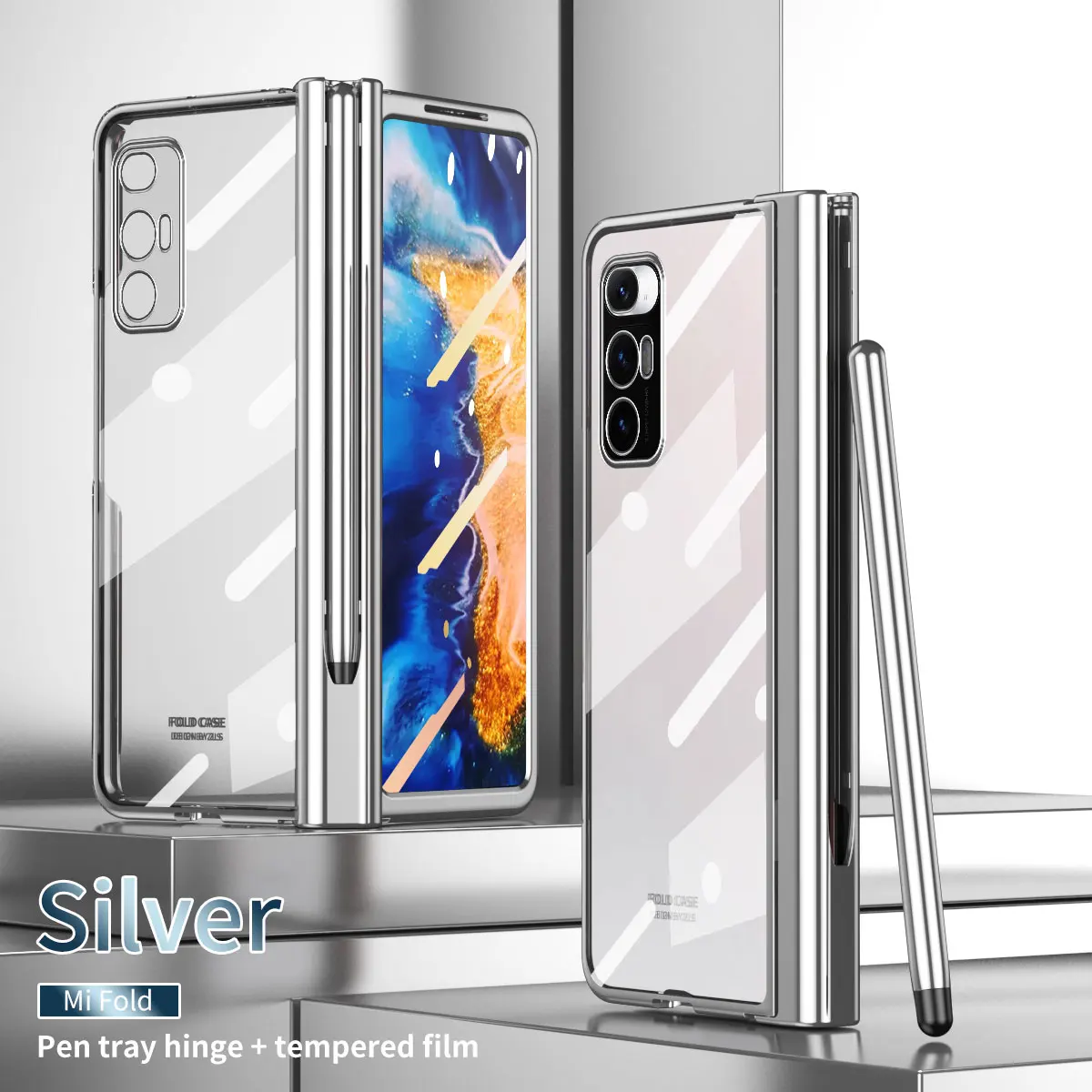For Xiaomi Mix Fold Hinge Case with Pen Slot Holder for Xiaomi Mix Fold 5G Hinge Case with Front Screen Glass Film
For Xiaomi Mix Fold Hinge Case with Pen Slot Holder for Xiaomi Mix Fold 5G Hinge Case with Front Screen Glass Film