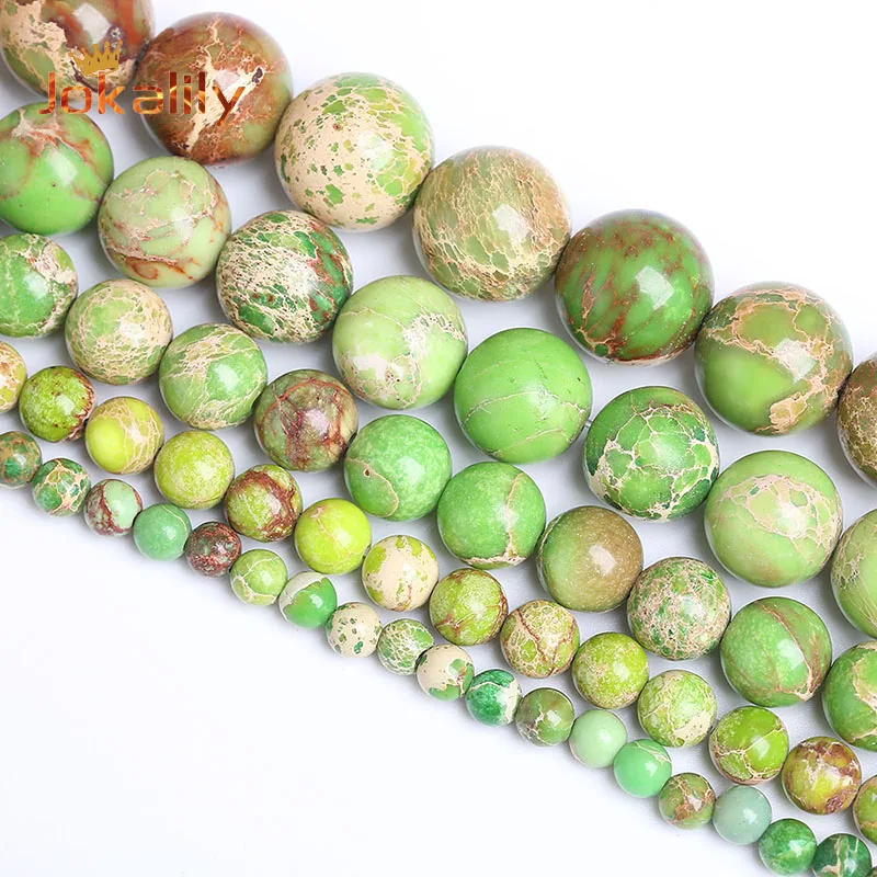 Natural Green Imperial Jaspers Beads Sea Sediment Turquoises Round Loose Beads For Jewelry Making Diy Bracelet 4 6 8 10 12mm 15" 
Natural Green Imperial Jaspers Beads Sea Sediment Turquoises Round Loose Beads For Jewelry Making Diy Bracelet 4 6 8 10 12mm 15"