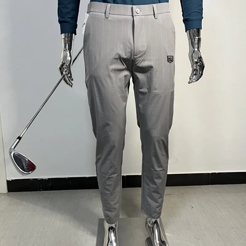 

Штаны для гольфа мужские ультратонкие, Воздухопроницаемые быстросохнущие из вискозы, высокоэластичные спортивные длинные брюки для гольфа, летняя одежда