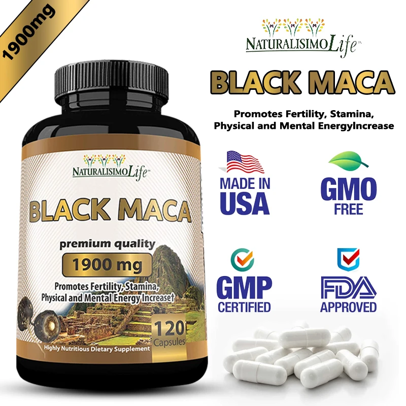 Unisex, 1,900 mg per serving of Organic Black Maca, Peruvian Maca, a natural energy supplement
Unisex, 1,900 mg per serving of Organic Black Maca, Peruvian Maca, a natural energy supplement